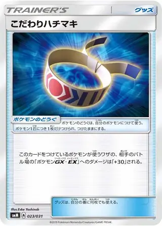 Choice Band Pokemon card from Tag Team GX Starter Sets