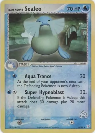 Team Aqua's Sealeo Reverse Holo