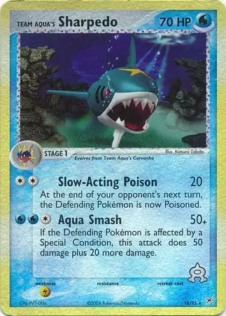 Team Aqua's Sharpedo Reverse Holo