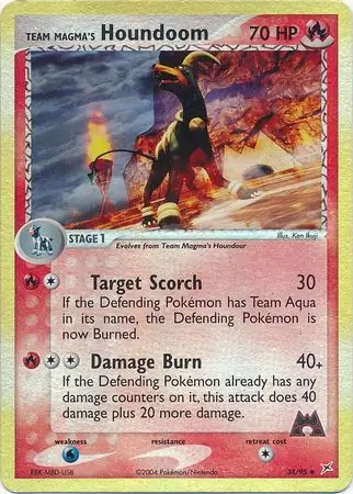 Team Magma's Houndoom Reverse Holo