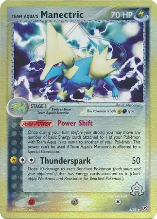 Team Aqua's Manectric Reverse Holo