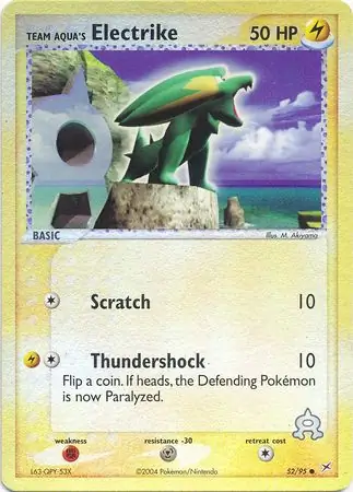 Team Aqua's Electrike Reverse Holo