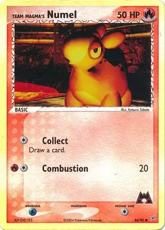Team Magma's Numel Reverse Holo
