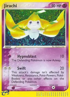 Jirachi Secret Pokemon card from Team Magma vs Team Aqua