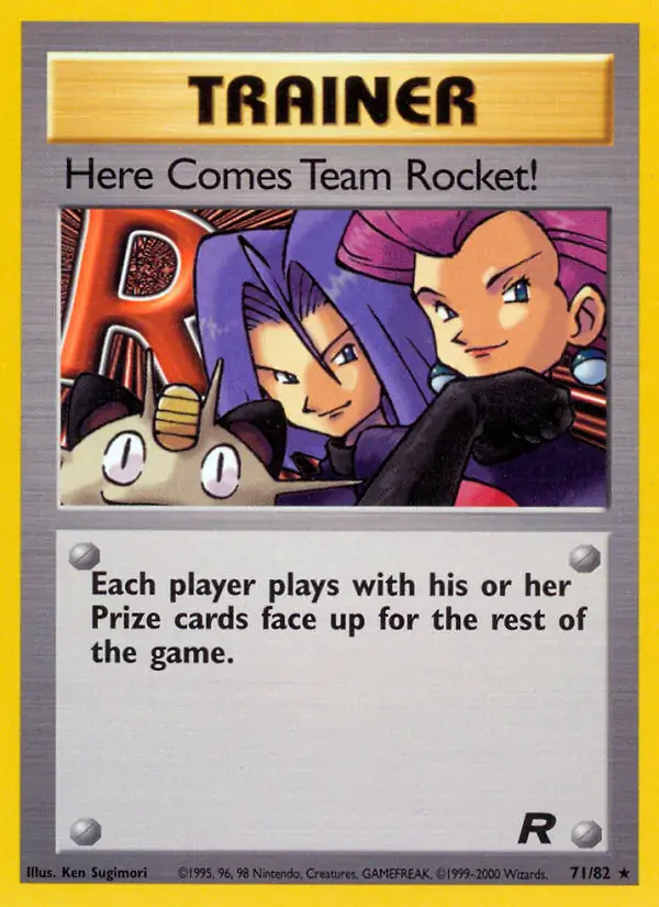 Here Comes Team Rocket! Pokemon card from Team Rocket