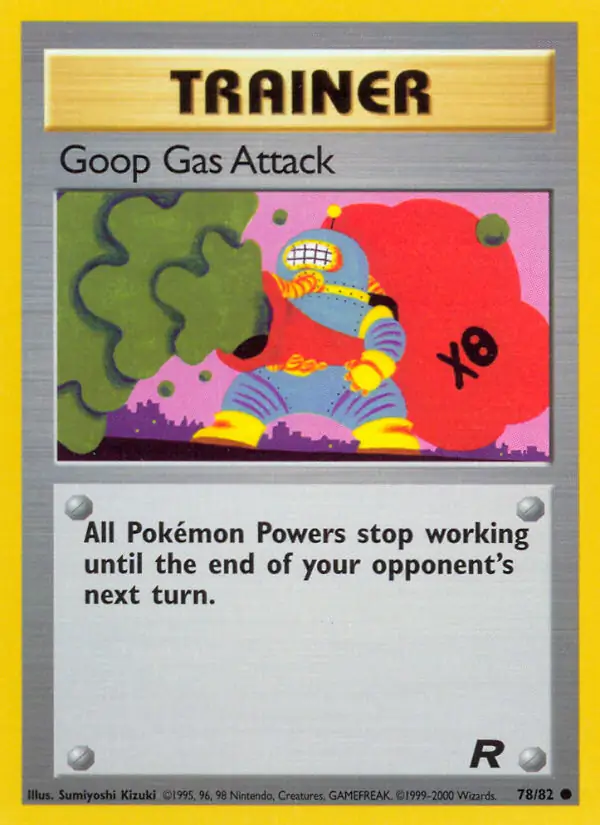 Goop Gas Attack Pokemon card from Team Rocket