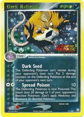 Dark Raticate Reverse Holo