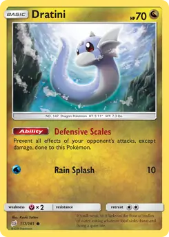 Dratini Pokemon card from Team Up