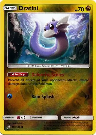 Dratini Reverse Holo Pokemon card from Team Up