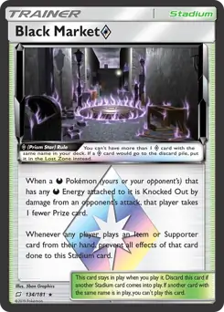 Black Market Prism Star Pokemon card from Team Up
