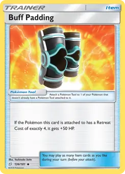 Buff Padding Pokemon card from Team Up