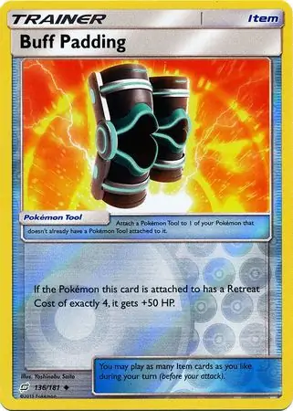 Buff Padding Reverse Holo Pokemon card from Team Up