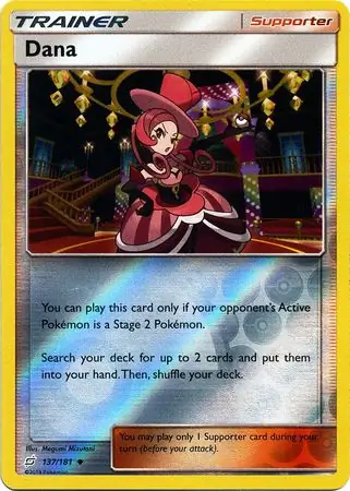 Dana Reverse Holo Pokemon card from Team Up