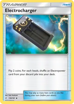 Electrocharger Pokemon card from Team Up