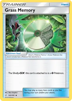 Grass Memory Pokemon card from Team Up