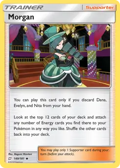 Morgan Pokemon card from Team Up