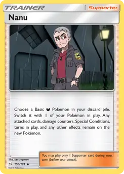 Nanu Pokemon card from Team Up
