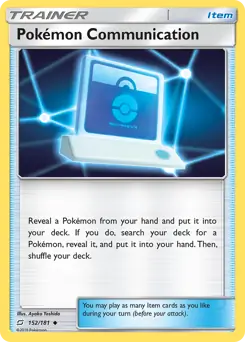 Pokemon Communication Pokemon card from Team Up