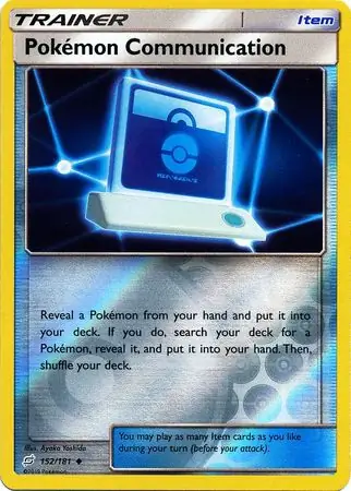 Pokemon Communication Reverse Holo Pokemon card from Team Up
