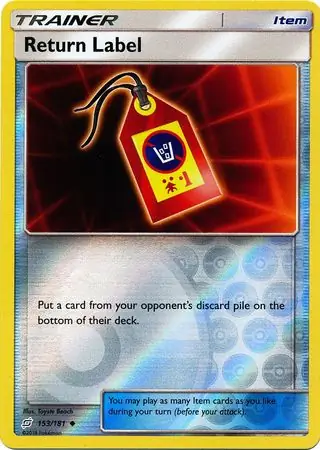 Return Label Reverse Holo