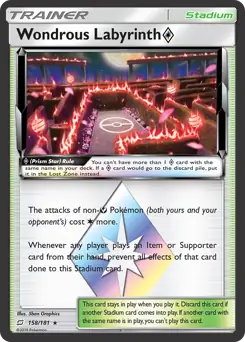 Wondrous Labyrinth Prism Star Pokemon card from Team Up