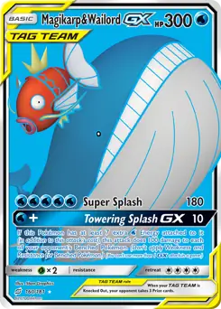 Full Art Magikarp & Wailord GX Pokemon card from Team Up