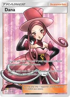 Full Art Dana Pokemon card from Team Up