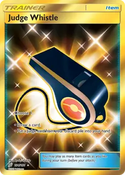 Judge Whistle Secret Pokemon card from Team Up
