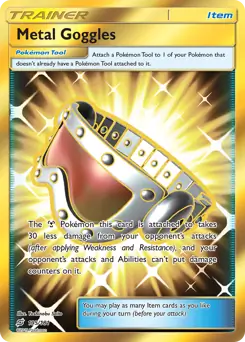 Metal Goggles Secret Pokemon card from Team Up