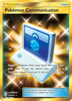 Pokemon Communication Secret Pokemon card from Team Up