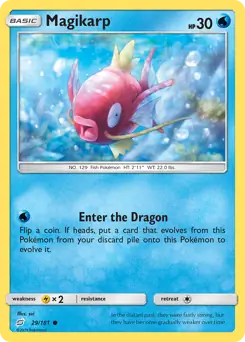 Magikarp Pokemon card from Team Up