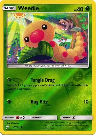 Weedle Reverse Holo