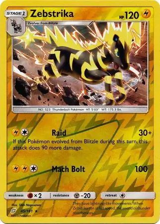 Zebstrika Reverse Holo