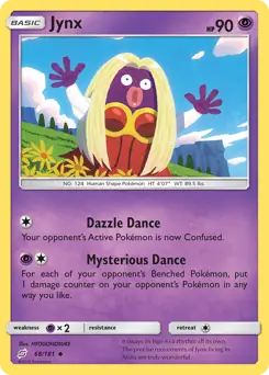 Jynx Pokemon card from Team Up