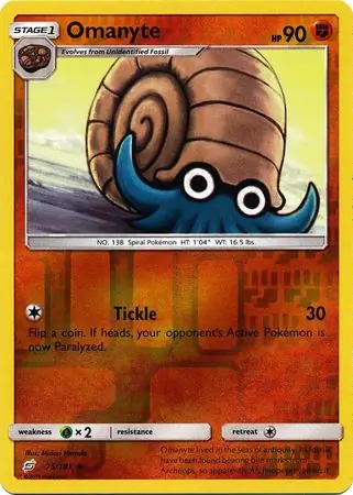 Omanyte Reverse Holo