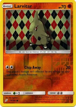 Larvitar Reverse Holo