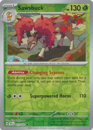 Sawsbuck Reverse Holo