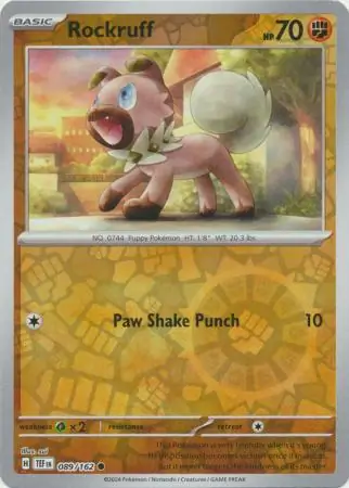 Rockruff Reverse Holo
