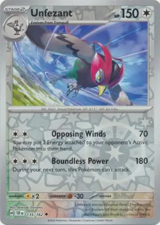 Unfezant Reverse Holo
