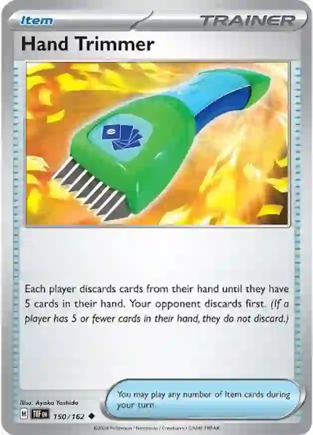 Hand Trimmer Pokemon card from Temporal Forces
