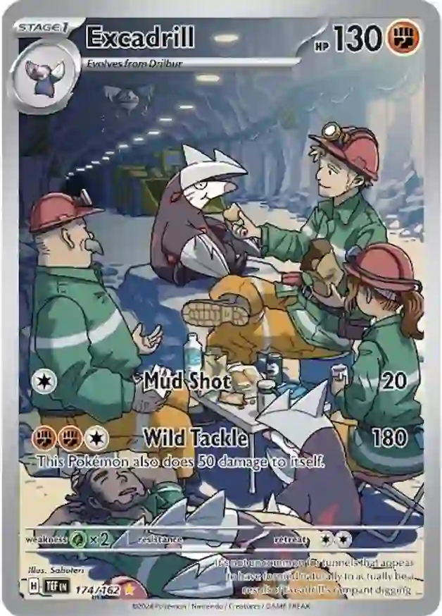 Excadrill Pokemon card from Temporal Forces