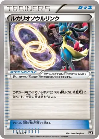 Lucario Spirit Link Pokemon card from The Best of XY