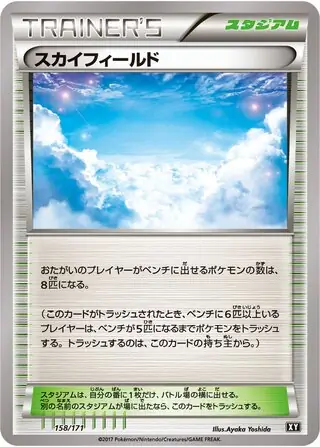 Sky Field Pokemon card from The Best of XY