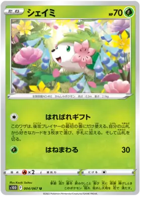 Shaymin Pokemon card from Time Gazer