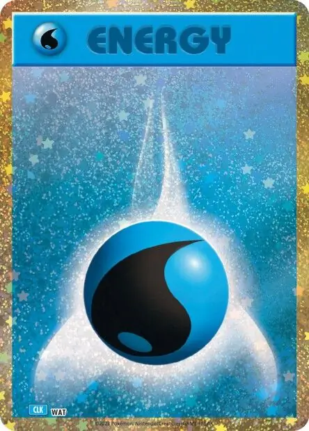 Basic Water Energy Pokemon card from Trading Card Game Classic Japanese Blastoise