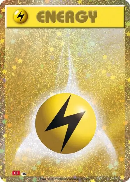 Basic Lightning Energy Pokemon card from Trading Card Game Classic Japanese Charizard