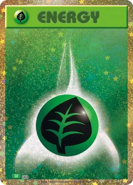 Basic Grass Energy Pokemon card from Trading Card Game Classic Japanese Venusaur