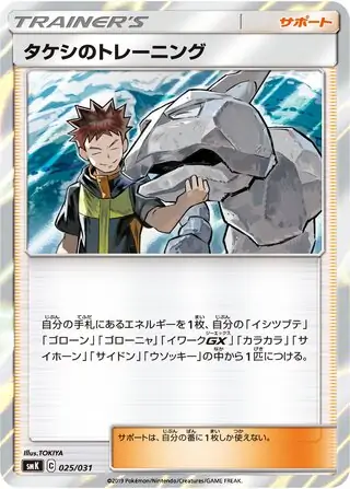 Brock's Training Pokemon card from Trainer Battle Decks