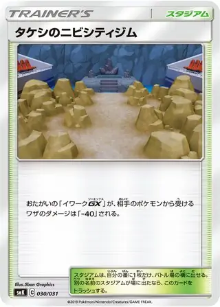 Brock's Pewter City Gym Pokemon card from Trainer Battle Decks