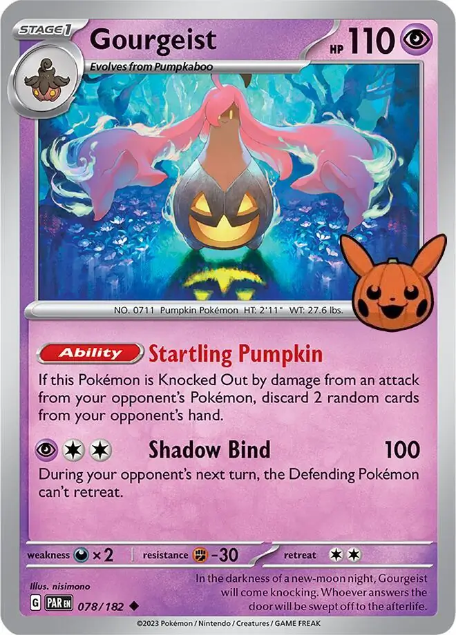 Gourgeist Pokemon card from Trick or Trade 2024